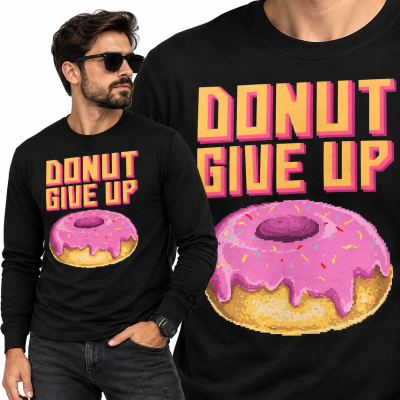 BLUZA RETRO DONUT GIVE UP
